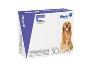 Vermifugo P/ Cães 30kg Vermicanis Plus 2,4g World 2 Comp