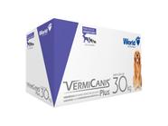 Vermifugo P/cães 30kg Vermicanis Plus 2,4g World 20 Comp