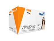 Vermifugo P/ Cães 5kg Vermicanis Plus 400mg World 40 Comp
