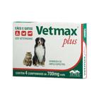 Vermifugo p/ cães e gatos vetmax plus 700mg (4 comp.) - vetnil