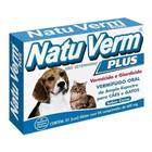 Vermífugo para Cães e Gatos Natu Verm Plus 660 mg 4 comprimidos