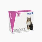 Vermífugo Para Gatos Vermicats 600 Mg - Cartucho Com 4 Comprimidos