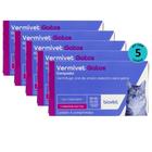 Vermífugo para Gatos Vermivet 300mg C/ 4 Comprimidos - Kit c/ 5 caixas