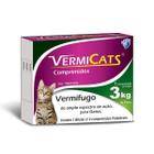 Vermifugo Vermicats 600Mg 3Kg Caixa Com 4 Comprimidos