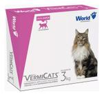 Vermífugo Vermicats Para Gatos De 3 Kg - 4 Comprimidos