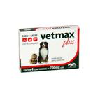 Vermífugo vetmax plus para cães e gatos vetnil - 4 comprimidos