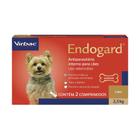 Vermífugo Virbac Endogard para Cães até 2,5 Kg - 2 comprimidos