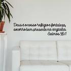 Versículo Bíblico Salmos 46:1 em MDF 6mm Vazado