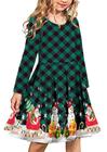 Vestido Arshiner Girls de manga comprida A line Twirly Skater 12 anos