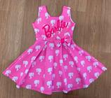 Vestido Infantil meninas Barbie rosa aniversário temático - LUXO KIDS -  Vestido Infantil - Magazine Luiza