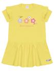 Vestido Bebê Menina Flores Amarelo Cinti