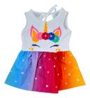 Vestido Bebe Menina Unicórnio Proteção Solar Tip Top