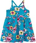 Vestido Brandili Infantil Menina Com Estampa Floral 10 anos