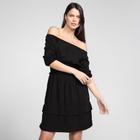 Vestido Cambos Elastex Ombro a Ombro Feminino