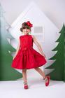 Vestido casual infantil Cecilia Vermelho