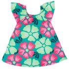 Vestido Ciganinha Kyly Infantil Menina Verde Tropical