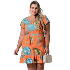 Vestido Ciganinha Plus Size Estampas Verão Tamanho Grande Estampas Tendência Verão Dora