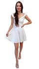 Vestido Curto Boneca Godê Branco