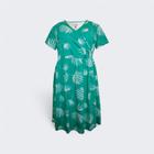 Vestido Curto Evase Transpassado