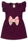 Vestido Curto Menina - Beringela - Ame Kids