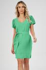 Vestido Curto PKS Decote V verde claro