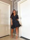 Vestido Curto Transpassado Envelope