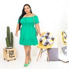 Vestido Curto Viscolinho Pipoca Plus Size