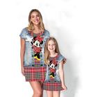 Vestido da Minnie Mãe e Filha Estampado