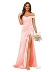 Vestido de dama de honra Dessiny Long Off Shoulder Satin Mermaid