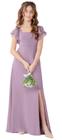 Vestido de dama de honra Jirocum JR001 para meninas Chiffon Empire Wais