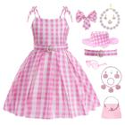 Vestido de fantasia CIYTI Girls Pink Movie Cosplay Festa de Halloween