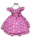 Vestido De Festa Infantil Rosa Minnie