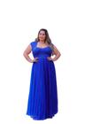 Vestido de Festa Plus Size Saia Tule Perola