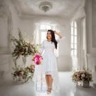 Vestido de Noiva Casamento Renda Civil Plus Longo Size 88