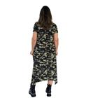 Vestido de Ponta Com Estampa Camuflada Efésios