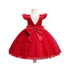 Vestido De Princesa De Natal Vermelho Para Criança Menina Bonito Bebê Primeiro Aniversário Festa