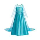 Vestido de Princesa Elsa para Meninas - Fantasia de Halloween com Capa Longa