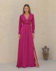 Vestido Dot Clothing Longo Renda Rosa