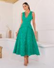 Vestido Dot Clothing Longuete Laise Verde