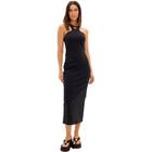 Vestido Easy Lança Perfume Super Midi Pr25 Preto Feminino