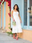 Vestido em Laise Branco TAM M