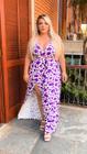 Vestido Envelope Feminino Transpassado Plus Size com Fenda