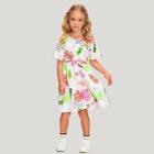 Vestido Estampa Floral Fashion Neon - Bambollina