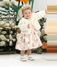 Vestido Estampado + Bolero Pelo Luxo Menina Lessa Kids B9004