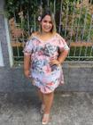 Vestido estampado ciganinha plus size