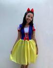 Vestido Fantasia Branca de Neve Adulto