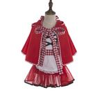 Vestido Fantasia Infantil Carnaval Halloween Princesa Chapéuzinho Vermelho - Só Princesas