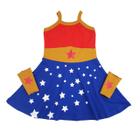 Vestido Fantasia Infantil Menina Maravilhosa Carnaval Minideia