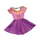 Vestido Fantasia Infantil Princesa Rapunzel Enrolados