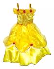Vestido Fantasia Infantil Super Luxo Princesa Bela E A Fera Disney